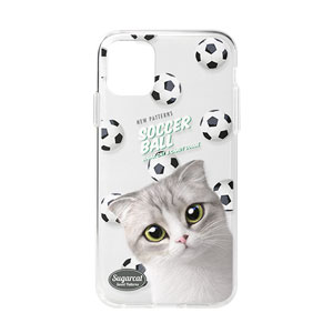 Momo Mumohan&#039;s Soccer Ball New Patterns Clear Jelly Case