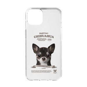 Leon the Chihuahua New Retro Clear Jelly/Gelhard Case