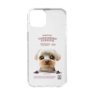 Sarang the Yorkshire Terrier New Retro Clear Jelly/Gelhard Case