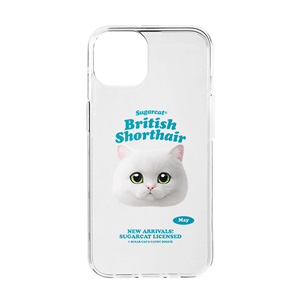 May the British Shorthair TypeFace Clear Jelly/Gelhard Case