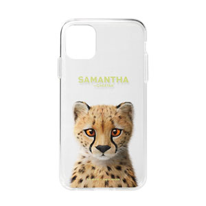 Samantha the Cheetah Clear Jelly Case