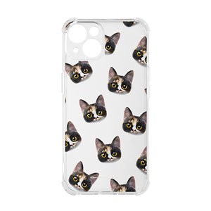 Mayo the Tricolor cat Face Patterns Shockproof Jelly/Gelhard Case