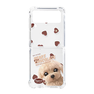 Renata the Poodle’s Heart Chocolate New Patterns Shockproof Gelhard Case for ZFLIP series