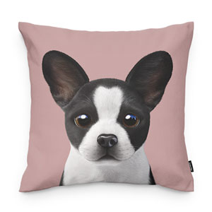 Franky the French Bulldog Throw Pillow