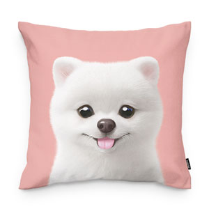 QiuQiu the Pomeranian Throw Pillow