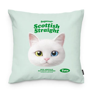 Toto the Scottish Straight TypeFace Throw Pillow