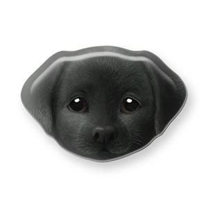 Pepper the Labrador Retriever Face Shape Epoxy Tok