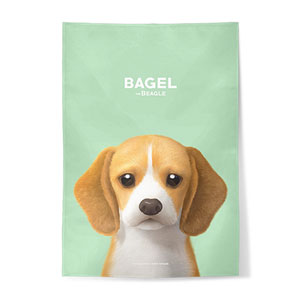Bagel the Beagle Fabric Poster
