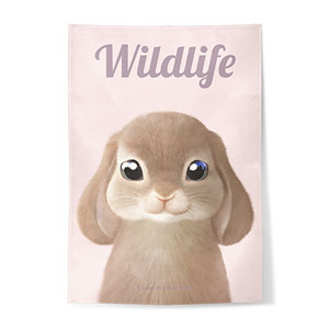 Daisy the Rabbit Magazine Fabric Poster