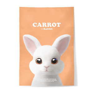 Carrot the Rabbit Retro Fabric Poster