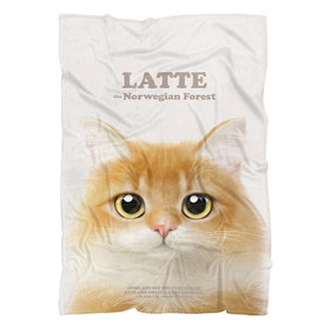 Latte Retro Fleece Blanket