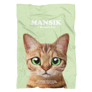 Mansik Retro Fleece Blanket