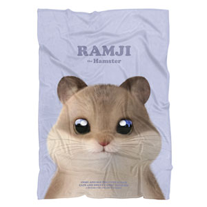 Ramji the Hamster Retro Fleece Blanket