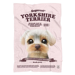 Sarang the Yorkshire Terrier New Retro Fleece Blanket