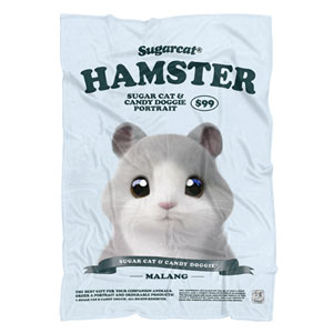 Malang the Hamster New Retro Fleece Blanket