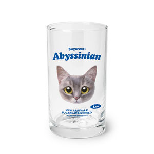 Leo the Abyssinian Blue Cat TypeFace Cool Glass