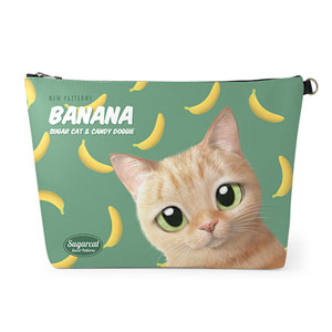 Luny’s Banana New Patterns Leather Clutch (Triangle)