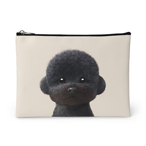 Cola the Medium Poodle Leather Pouch