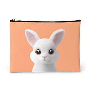 Carrot the Rabbit Leather Pouch (Flat)