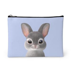 Chelsey the Rabbit Leather Pouch (Flat)