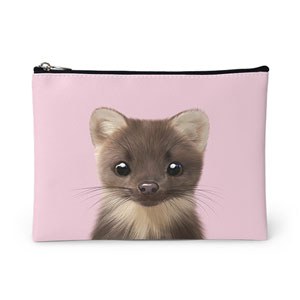Minky the American Mink Leather Pouch (Flat)