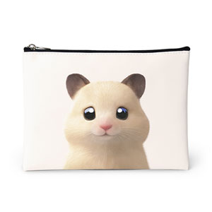 Pudding the Hamster Leather Pouch