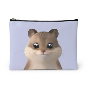 Ramji the Hamster Leather Pouch
