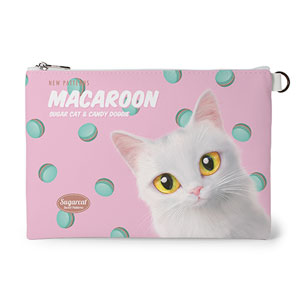 Louis’s Macaroon New Patterns Leather Flat Pouch
