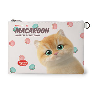 Rosie’s Macaroon New Patterns Leather Flat Pouch