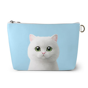 May the British Shorthair Leather Pouch (Triangle)
