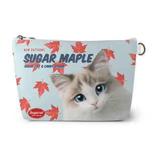 Autumn the Ragdoll’s Sugar Maple New Patterns Leather Pouch (Triangle)