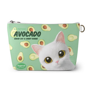 Danchu’s Avocado New Patterns Leather Pouch (Triangle)