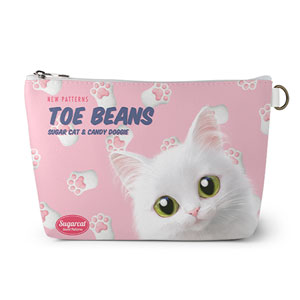 Ria’s Toe Beans New Patterns Leather Pouch (Triangle)