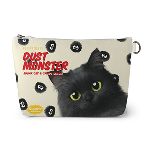 Ruru&#039;s Dust Monster New Patterns Leather Pouch (Triangle)