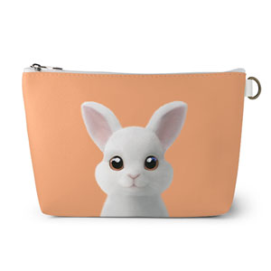 Carrot the Rabbit Leather Pouch (Triangle)