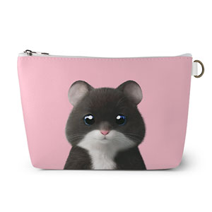 Hamlet the Hamster Leather Pouch (Triangle)