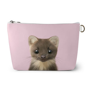 Minky the American Mink Leather Pouch (Triangle)