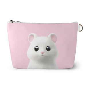 Seolgi the Hamster Leather Triangle Pouch