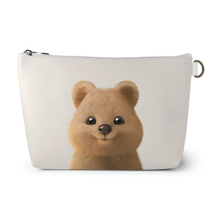 Toffee the Quokka Leather Pouch (Triangle)