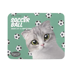 Momo Mumohan&#039;s Soccer Ball New Patterns Mouse Pad
