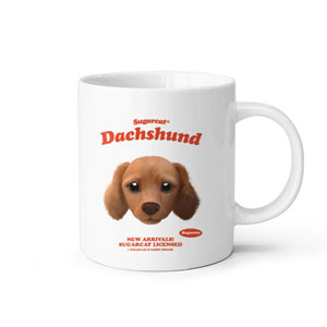 Baguette the Dachshund TypeFace Mug