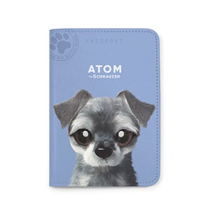 Atom the Schnauzer Passport Case