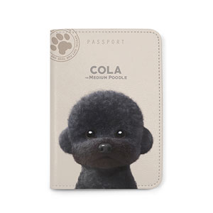 Cola the Medium Poodle Passport Case