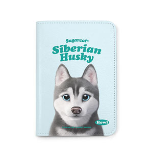 Howl the Siberian Husky Type Passport Case