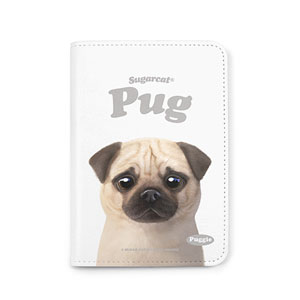Puggie the Pug Dog Type Passport Case