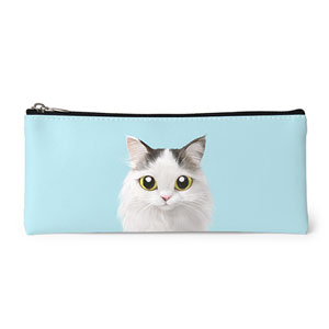 Charlie Leather Pencilcase (Flat)