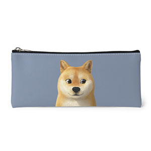 Doge the Shiba Inu Leather Pencilcase