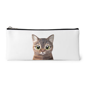 Lucy Leather Pencilcase (Flat)