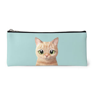 Luny Leather Pencilcase (Flat)