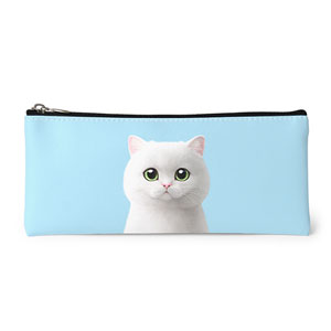 May the British Shorthair Leather Pencilcase